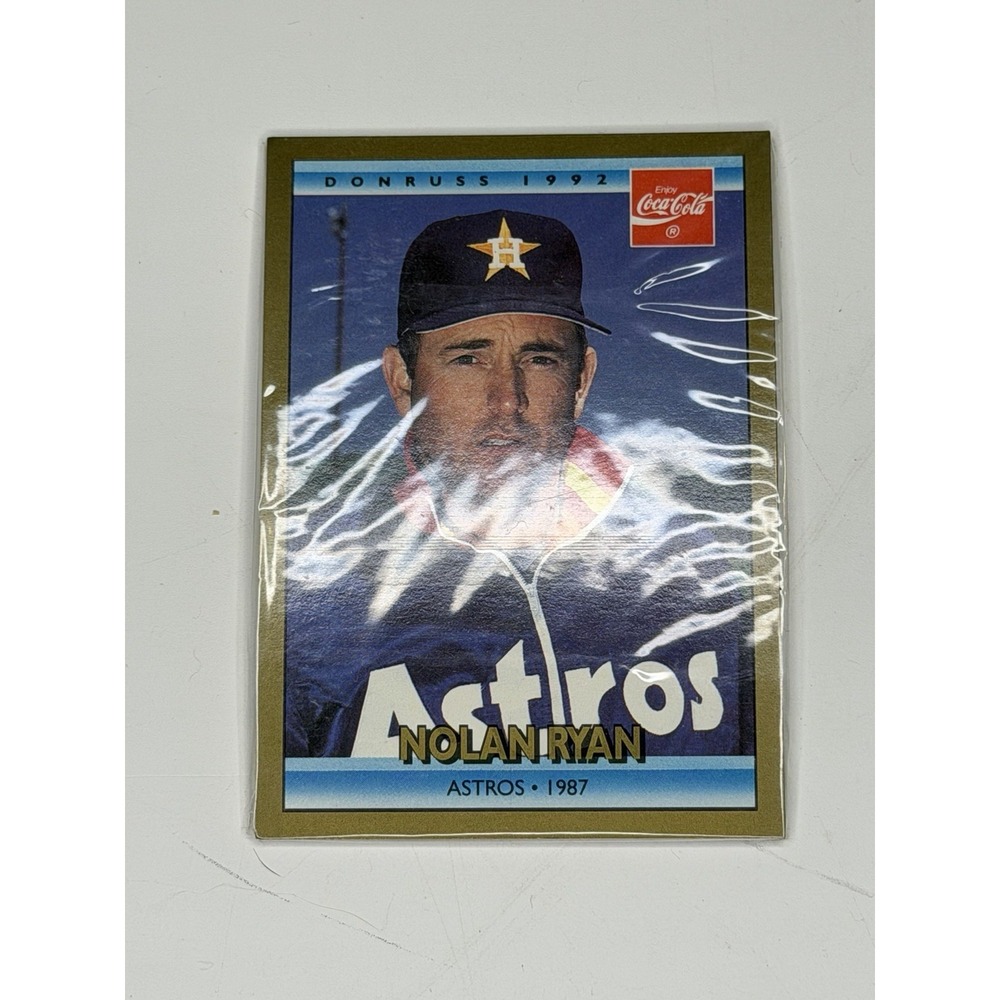 Nolan Ryan Career Series Astros Card #14 1987 Baseball DonRuss 1992 Coca-Cola